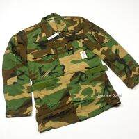 แจ็คเก็ตทหาร เสื้อนอแม็ก VINTAGE USGI WOODLAND BDU US MIL CLASS 1 COMBAT AIRCREW COAT ลายพราง วัสดุทนไฟ สินค้าพร้อมส่ง