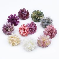 100pcs Artificial Flowers MINI Lilac Home Decoration Accessories Wedding Headwear Diy Scrapbooking Gift Candy Box Silk Hydrangea