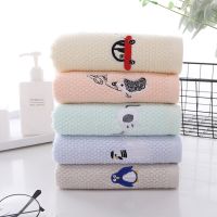 ❀✺ Bathroom Cotton Cartoon Jacquard Children Face Towel Soft Absorbent Cute Small Bath Towel 25x50cm