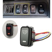 12V Red LED Car Power ON Off Exhaust Switch Push Button For Mitsubishi Outlander 2006-2012 Pajero Lancer Auto Essories