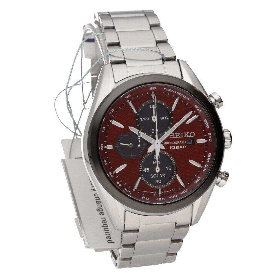Seiko SSC771P1 SSC771P SSC771 Chronograph Quartz Red Dial Men's Watch |  Lazada Singapore