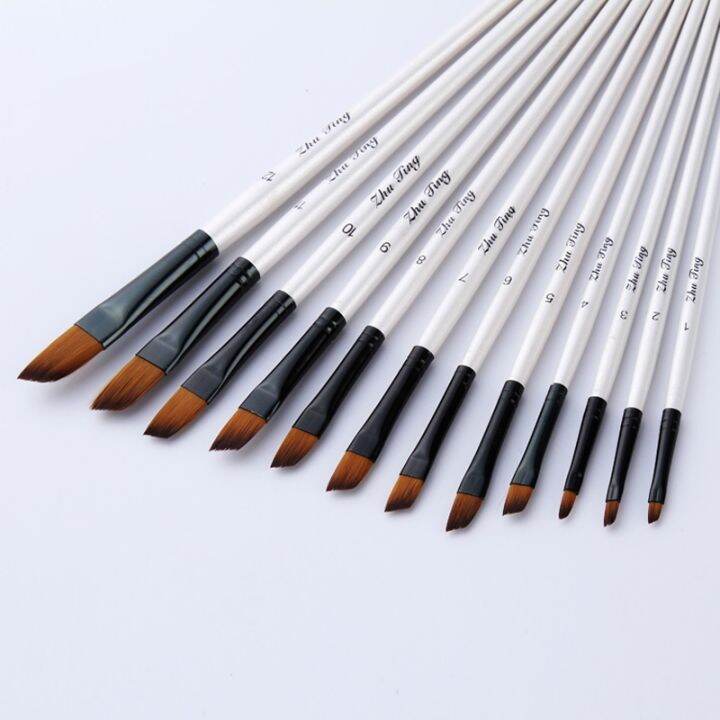 12-pcs-set-nylon-hair-wooden-handle-watercolor-paint-brush-pen-set-learning-diy-oil-acrylic-painting-art-paint-brushes-supplies