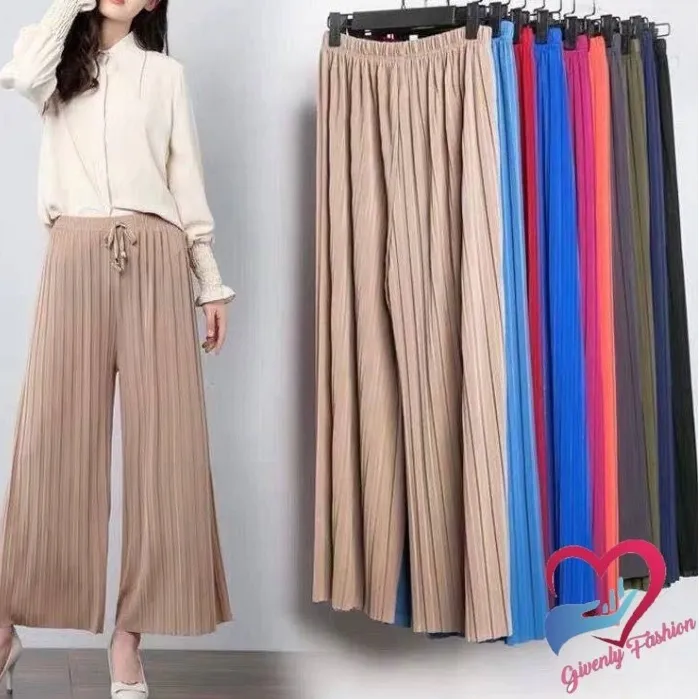 iconic luxe Women's Elastic Waist Jersey Culottes Small Black : Buy Online  at Best Price in KSA - Souq is now Amazon.sa: Fashion