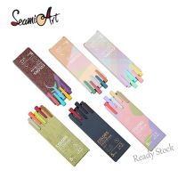 【Ready Stock】 ▫ C13 SeamiArt Colorful Ink 0.5mm Gel Pen Macron Morandi Vintage Colors （5pcs）