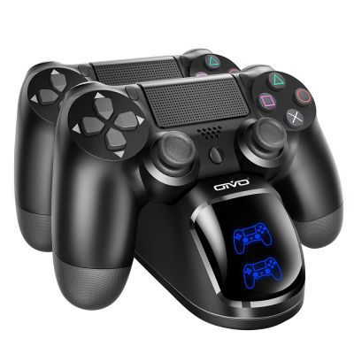 Oivo PS4 ควบคุมชาร์จมีอินดิเคเตอร์LED,PlayStation 4 / PS4 / PS4 P ro / PS4 บางควบคุมชาร์จช่องเสียบชาร์จ
