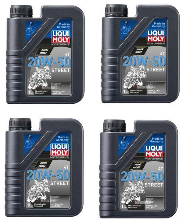 LIQUI MOLY MOTORBIKE 4T 20W50 STREET (4 liter)- 1500 | Lazada