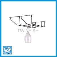 ส่งฟรี รางแขวนแก้วสเตนเลส 2 แถว Twin Fish รหัส SGB-2