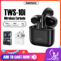 หูฟังไร้สาย REMAX รุ่น TWS-10i หูฟังบลูทูธ Bluetooth 5.1 อัปเกรดใหม่ เสียงสเตอริโอ ไร้สาย รองรับการเล่นเพลง โทรแบบไร้สาย วางสาย เสียงดี เบสแน่น ขนาดเล็ก สำหรับ smartphone