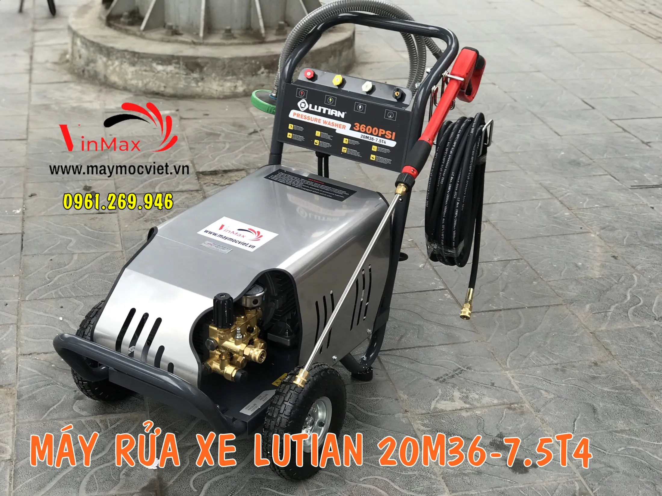 Máy rửa xe áp lực cao Lutian 20M36-7.5T4
