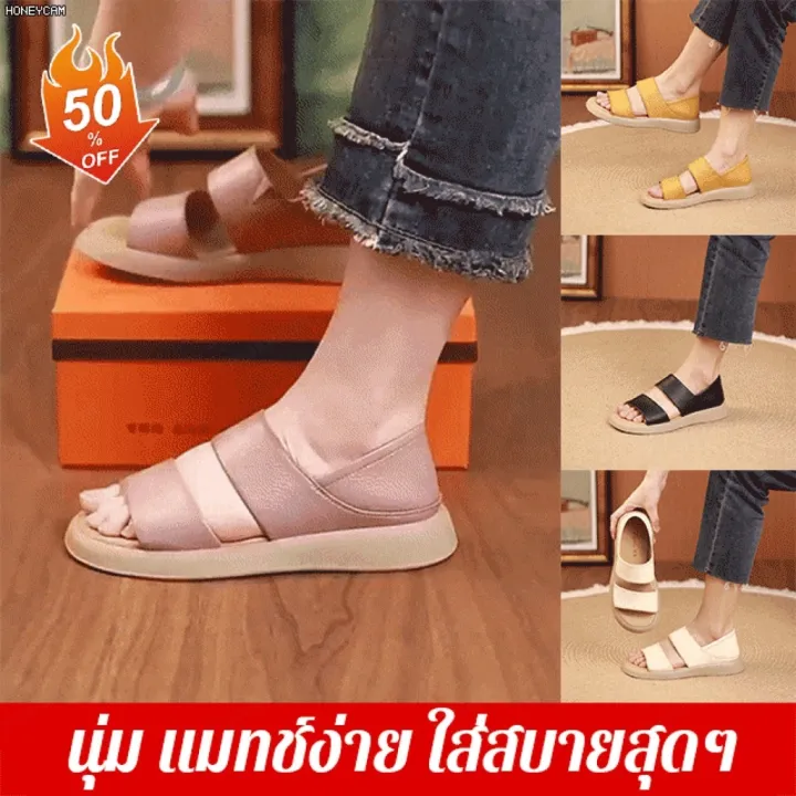 spkfg-รองเท้าผู้หญิงแบนอเนกประสงค์-พื้นนุ่ม-รองเท้าย้อนยุคทุกวัน-รองเท้าส้นแบนหัวกลม