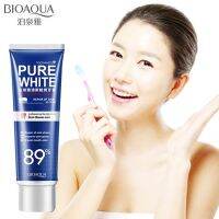 【sought-after】 BIOAQUA มิ้นท์สดวางลบคราบสีเหลือง Halitosis โล่ลด Gingivitis Dentifrice