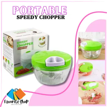 Speedy Chopper Portable Food Processor Hand Pull Chopper Blender Garlic  Masher Manual Crushing Vegetable Device