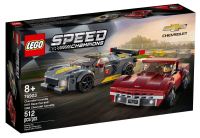 LEGO Speed Champions Chevrolet Corvette C8.R Race Car and 1968 Chevrolet Corvette 76903