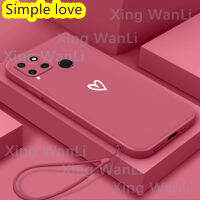 สำหรับ สำหรับเคสโทรศัพท์ Realme C15 Simple White Love Case โทรศัพท์มือถือป้องกันกรณี