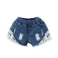 Summer Children Casual Denim Lace Shorts Girl Clothes Children Shorts