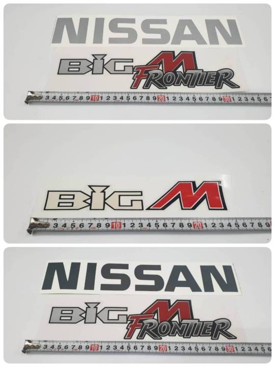ดั้งเดิมติดท้ายรถ-nissan-big-m-frontier-ปี-2001-คำว่า-nissan-และ-big-m-frontier-ติดรถ-แต่งรถ-นิสสัน-sticker-ปี2001