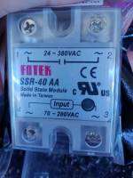 SSR-40AA Solid State Relay 40A ไฟเข้า 70-280VAC ไฟออก24-280VAC ขาย1ตัว300บาท #SolidStateRelay #โซลิดสเตด #SSR-80DA #อุปกรณ์อิเล็กทรอนิกส์ #ElectronicParts