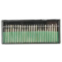 King New 30Pcs Diamond Bur Bits Drill Set For Engraving Dremel Rotary Shanks 2.3mm