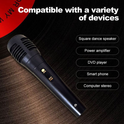 KeyNG ไมโครโฟนพกพาไมโครโฟนเสียงไมโครโฟนไดนามิกคาราโอเกะ,ไมโครโฟนแบบมีสายแบบพกพาสำหรับคาราโอเกะร้องเพลงและลำโพงเวทีไมค์ไมโครโฟน S-Handheld สายอาชีพ Dynamic Vocal