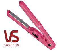 Vidal Sassoon 13มม. เครื่องยืดเหล็กหนีบผมเรียบ VSCS80DPK ที่ดัดผมไฟฟ้าขนาดกระเป๋าเซรามิคมินิบางเฉียบ