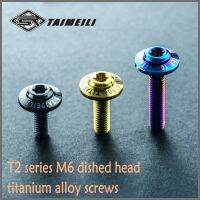 TAIMEILI 1pcs Titanium alloy bolt T2 series dished screw M6 x10/16/20/25/30mm locomotive shell modification and repair