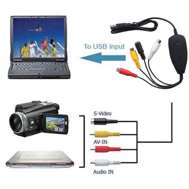 old-video-tape-dv-camera-vhs-player-dvd-analog-signal-to-digital-computer-usb-2-0-av-s-video-video-capture-card-recording-device