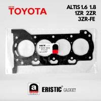 ปะเก็นชุดฝาสูบ ประเก็นเหล็ก TOYOTA ALTIS 1600 1800 โตโยต้า ออตีส 1ZR 2ZR-FE 3ZR-FE 11115-37040 EG0036 ปี2010-2014  ของไต้หวัน ERISTIC GASKET แท้ 100% อะไหล่ ปะเก็น ราคาส่ง ราคา