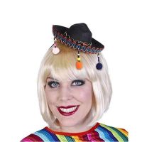 Mexican Mini Hat Canival Party Funny Hat Cap Kids Adult Wig Hair Headdress Headwear Accessories Masquerade Dress Up