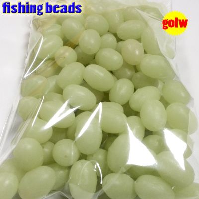 【CW】 2020NEW  fihsing plastic luminous beads glow the dark 2x3 3x4----12x16mm more size choose is white