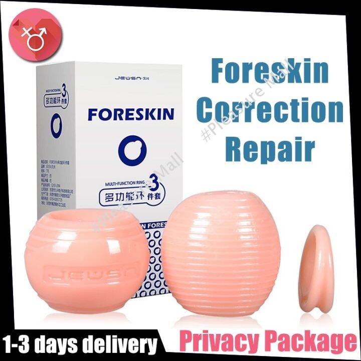Ready Stock 3pcs Foreskin Restoration Correction Delay Ring Penis Cock ready-stock-3pcs-foreskin-restoration-correction-delay-ring-penis-cock