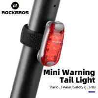 ✹☒ ROCKBROS Bike Tail Light Mini MTB Road Bike Light Warning Helmet Light Rear Bag light Portable Running Light Bicycle Accessories