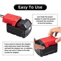 ；’；‘、。 Battery Adapter For Milwaukee M&amp;18 18V Li-Ion Battery DIY Power Tool Battery Converter 14 Awg Wires Connector For Milwaukee DIY