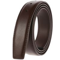 Mens Belt 100% Pure Cowhide Buckle Belts No Buckle Men High Quality Male Genuine Leather Belt with Holes High Quality 3.5cm Belts