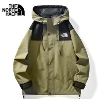 ☏□☃Thenorthfaceลูกน้องแจ็คเก็ตผู้ชายกันลมกันน้ำ,แจ็คเก็ต Jaket Daki Gunung คู่กลางแจ้งฤดูใบไม้ผลิและฤดูใบไม้ร่วง