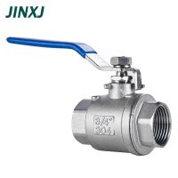 BSPT NPT 1/4 3/8 1/2 3/4 1" 1-1/4" 2" Female Stainless Steel SS201 2P Full Port Ball Valve with Vinyl Handle Thread Valves