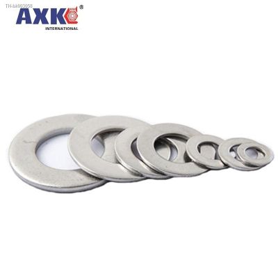 ⊙✓ 1/50/100pcs GB97 A2 304 Stainless Steel Flat Washer Plain Gasket for M1.6 M2 M2.5 M3 M4 M5 M6 M8 M10 M12 M16 M20 M24 Screw Bolt