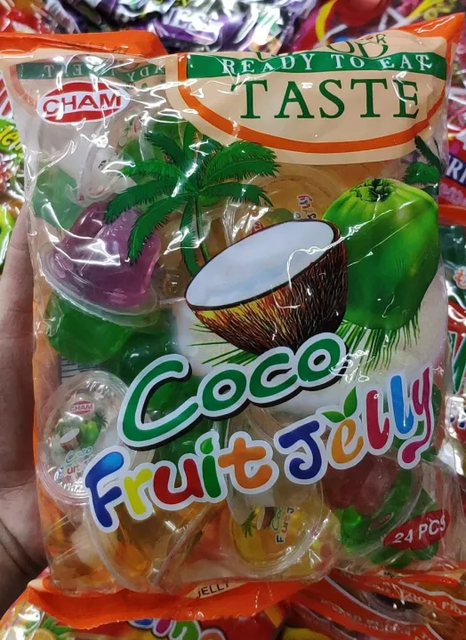 cham ready to eat taste coco fruit jelly 24pcs Lazada PH