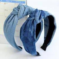 【CW】 Headband Knot Denim