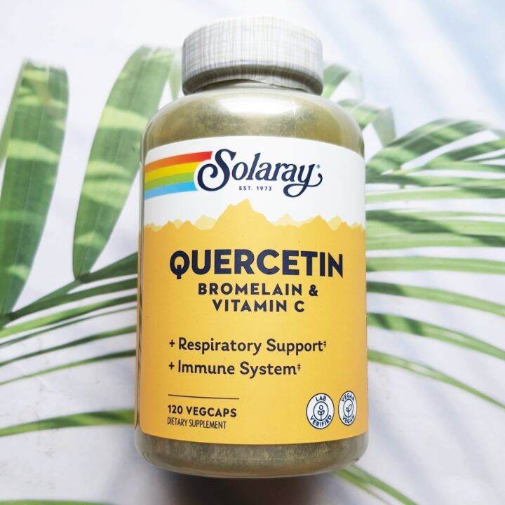 (Solaray®) Quercetin Bromelain & Vitamin C 120 VegCaps เควอซิทิน โบรมี