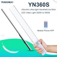 Yongnuo YN360S Ultra-thin Light Handheld Ice Stick LED Video Light 3200k to 5500k Bi-color Controlled by Phone App Fill Light Stick