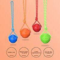 【YF】❡  Dog Balls Training Interactive Hemp Rope Rubber Leaking for Small Dogs Chewing Bite Resistant Molar Cleaning