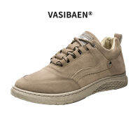 VASIBAEN Men S Breathable All-Match Sports Shoes Men S Canvas Shoes Men S Sneakers Waterproof Artificial Leather Fabric