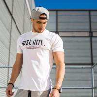 2023 Mens ฤดูร้อน Gyms Casual เสื้อ T Crossfit Gyms ฟิตเนสเพาะกายกล้ามเนื้อชายเสื้อเชิ้ตแบบสั้นเสื้อยืดผ้าฝ้าย Tops เสื้อผ้า MMTT006