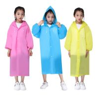 【CW】 Transparent Fashion Color Raincoat Child Raincoat Girl And Boy Rainwear Outdoor Hiking Travel Rain Gear Coat For Children