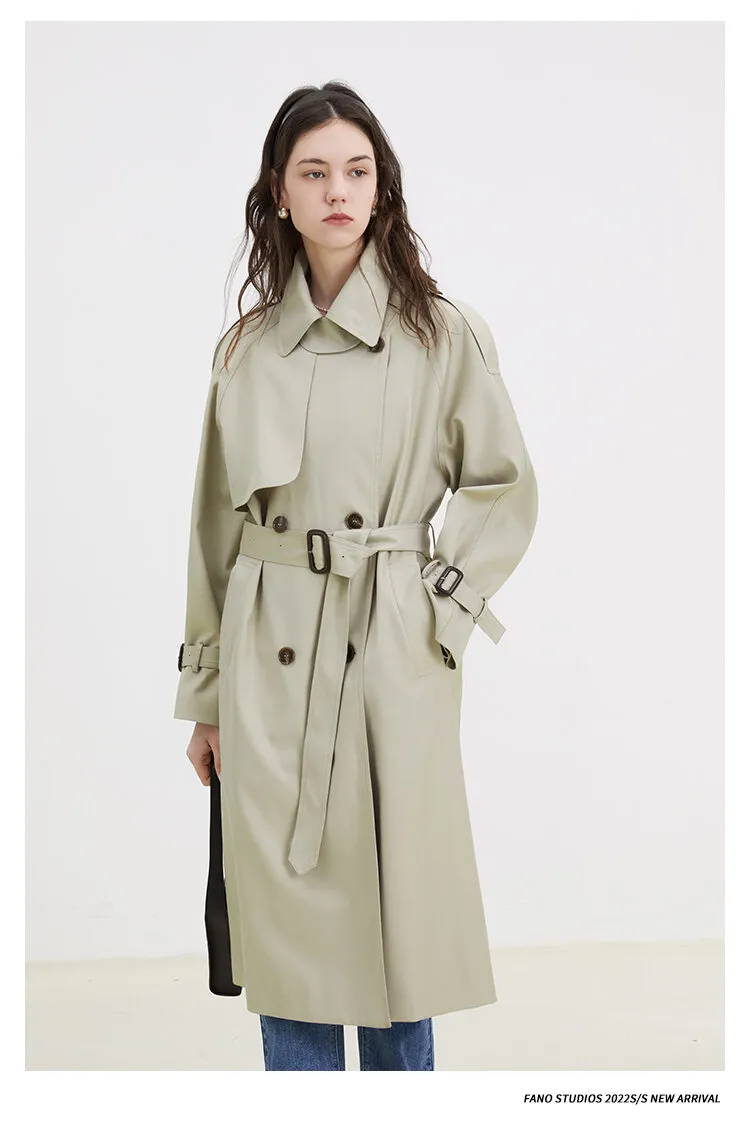 FANO STUDIOS MEDIUM LENGTH TRENCH COAT-