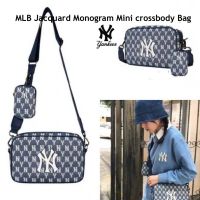 กระเป๋าสะพาย ของแท้  MLB Jacquard Monogram Mini crossbody Bag สุดชิคกับกระเป๋าสะพาย