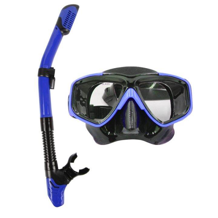 cod-snorkeling-goggles-snorkel-high-definition-tempered-glass-full-dry-adult-teenager-training-equipment