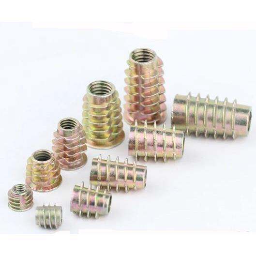 (INSERT NUT TYPE E) Wood Insert Interface Screws Hexagon Head Nuts