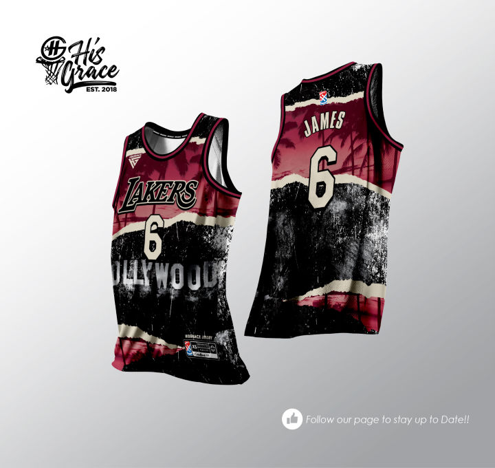 17 LAKERS MAROON FULL SUBLIMATION HG CONCEPT JERSEY | Lazada PH