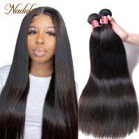 Nadula Hair 1pcs/3Bundles/4 Bundles Malaysian Straight Hair Weaves 100% Human Hair Bundles 8-30inch 100g Remy Hair Free Shipping Hair Accessories